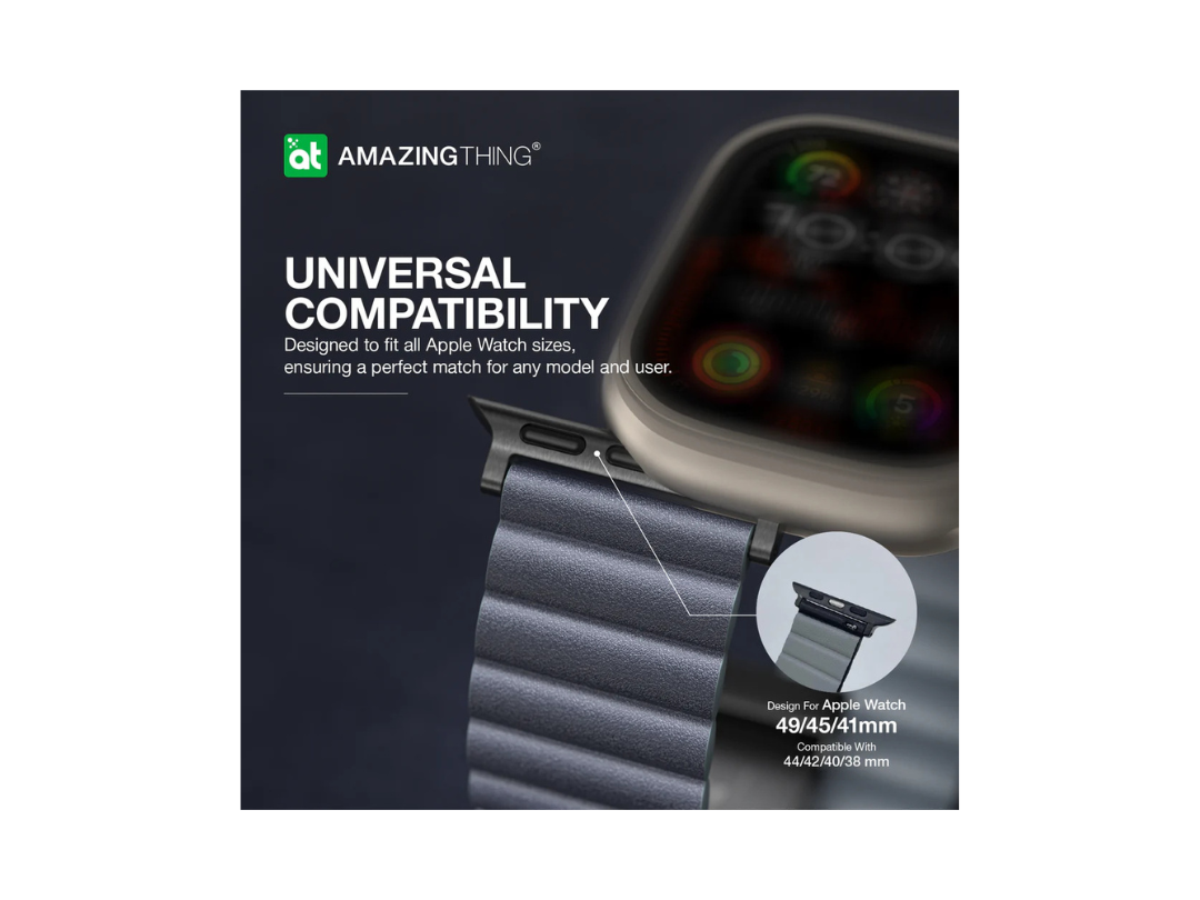 حزام جلدي من AmazingThing Glamour Sense لساعة Apple Watch حزام جلدي من AmazingThing Glamour Sense لساعة Apple Watch